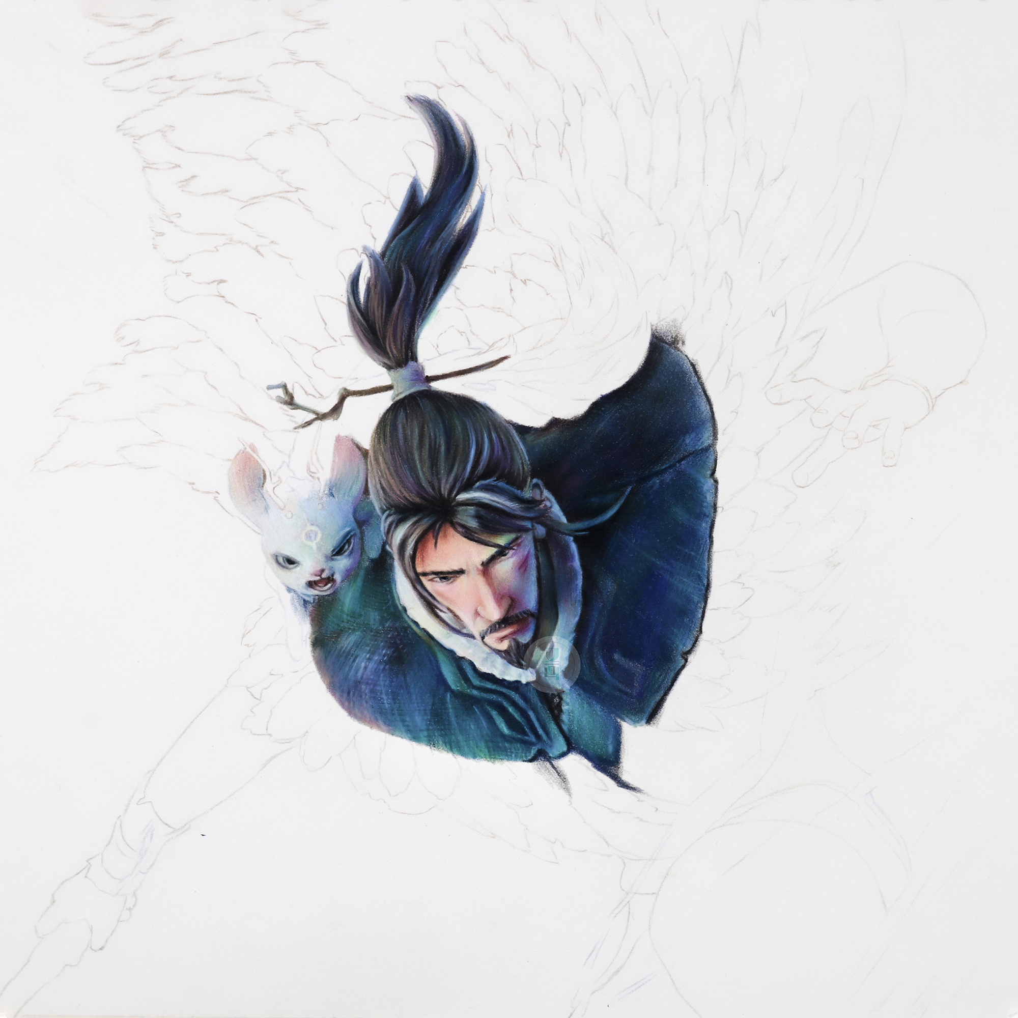 彩铅——姜子牙