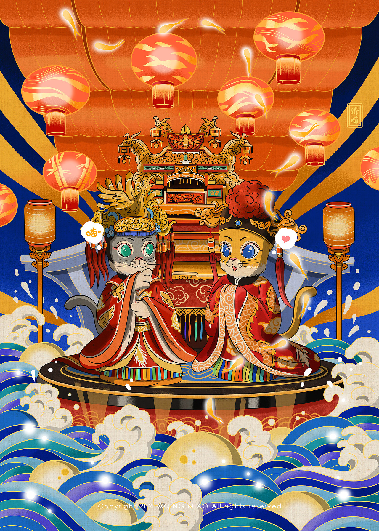 一喵一城系列（一）（图ZMjc5NTIyNTQ4） - 创作习作 - 站酷设计师清喵原创素材 - 站酷ZCOOL