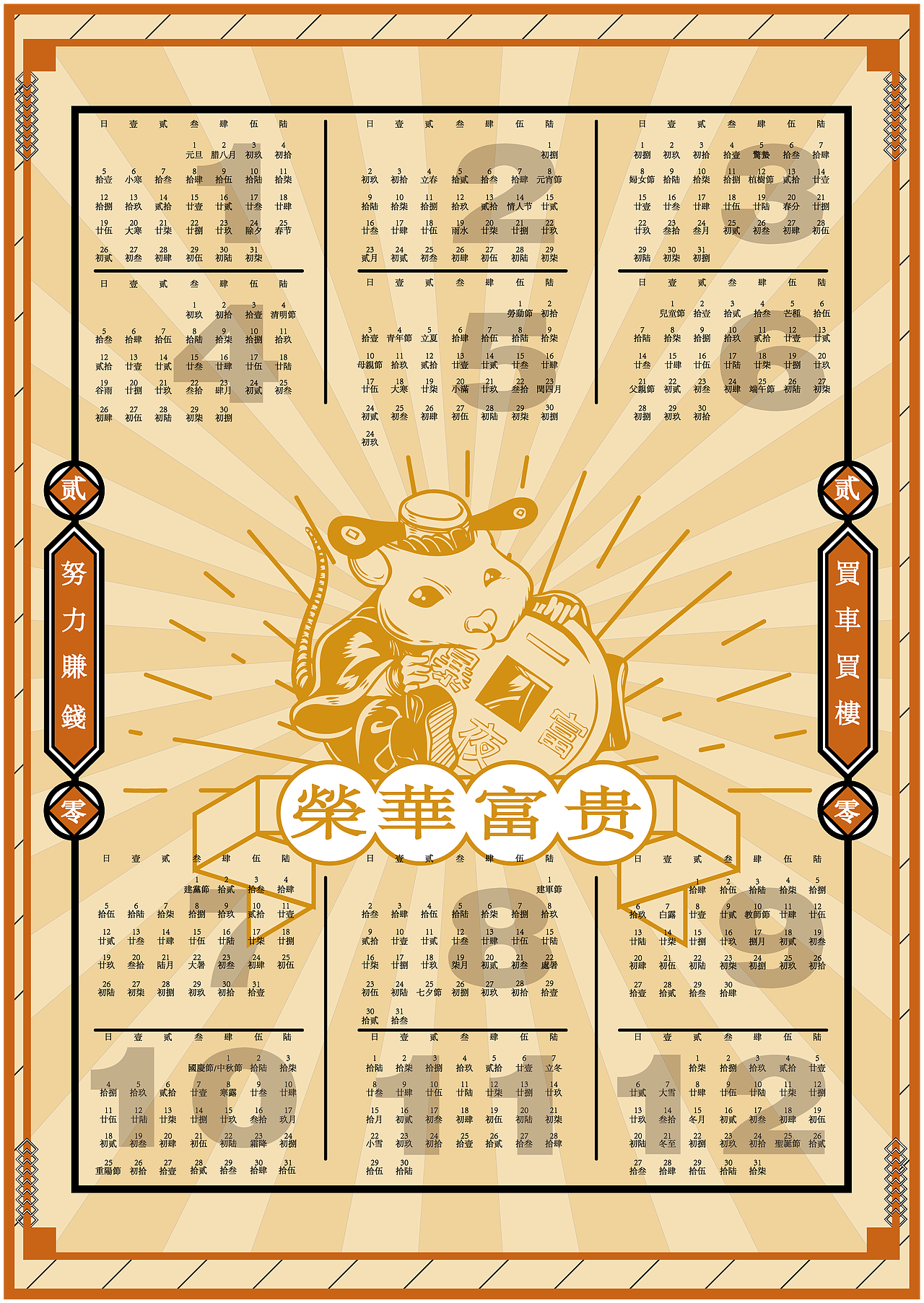 鼠年原创插画系列周边