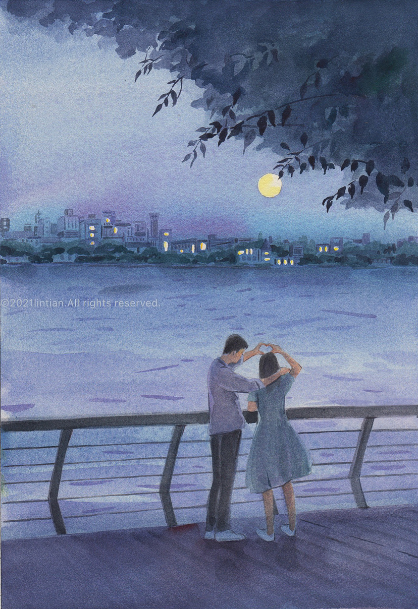 七夕插画（图ZMzQ4ODc3MjQ0） - 艺术插画 - 站酷设计师林田lisa原创素材 - 站酷ZCOOL