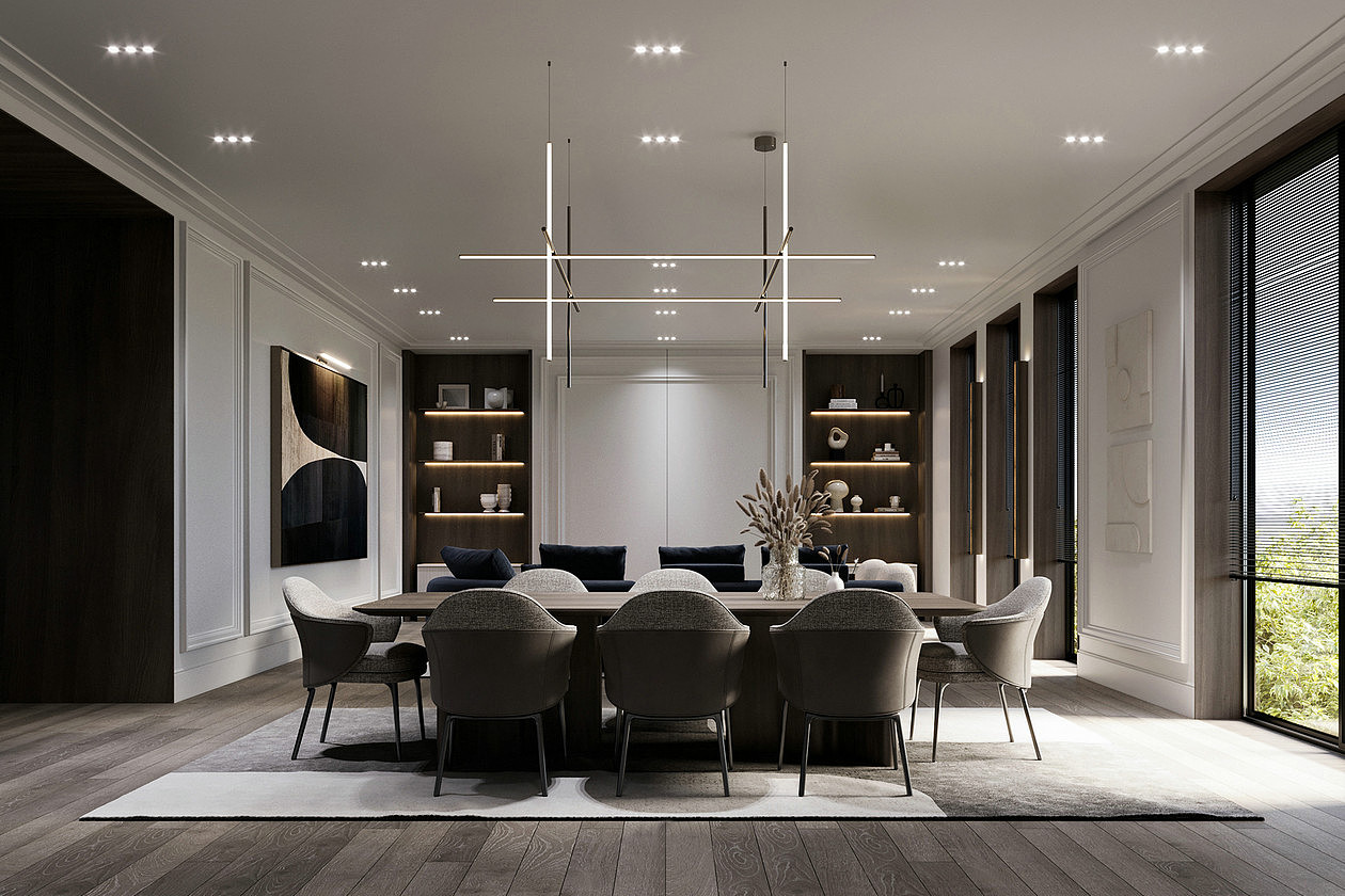 简约风大平米空间设计，优雅舒适的完美诠释