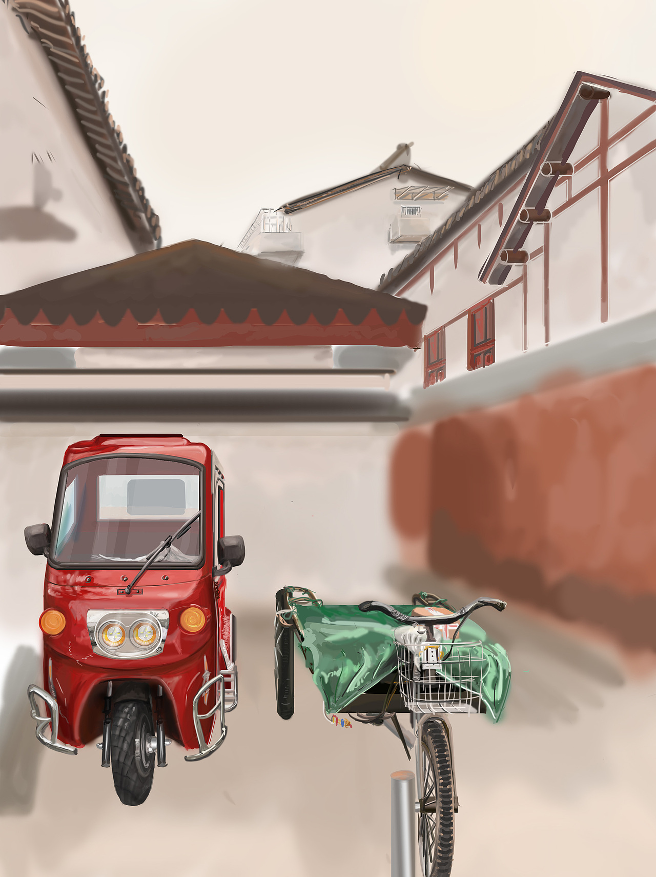 巷（图ZMjM1NTI5OTI0） - 创作习作 - 站酷设计师海上的星星特别亮原创素材 - 站酷ZCOOL