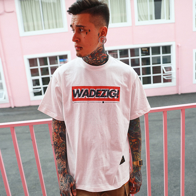 HELL BOY X REFUSION 创意恶搞 印花 短袖