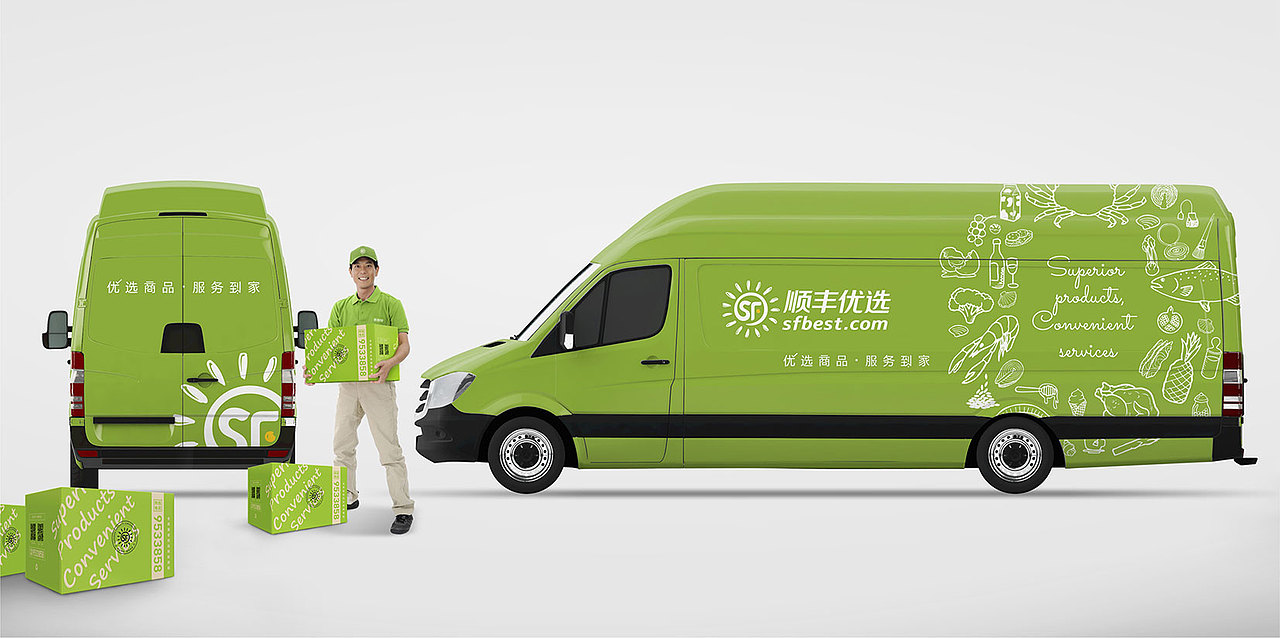 顺丰优选品牌设计-优华氏品牌设计出品