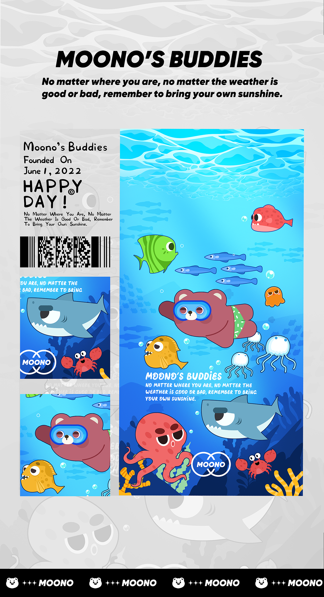 MOONO‘S BUDDIES（图ZMzEzMjI5NTI0） - IP形象 - 站酷设计师剁先生原创素材 - 站酷ZCOOL