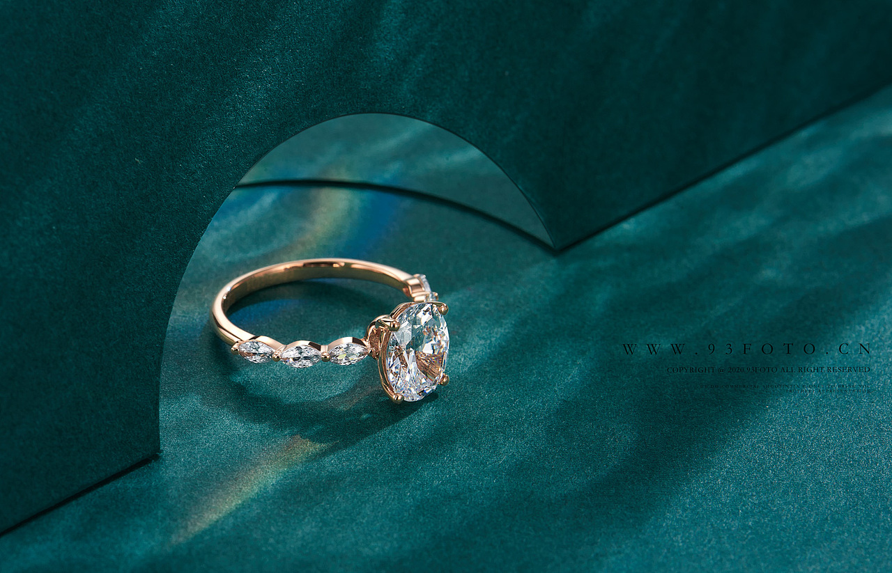 钻戒场景拍摄