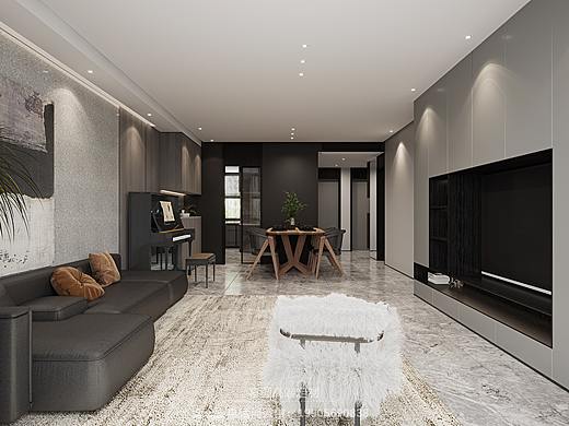 业主喜欢亮亮的深色系