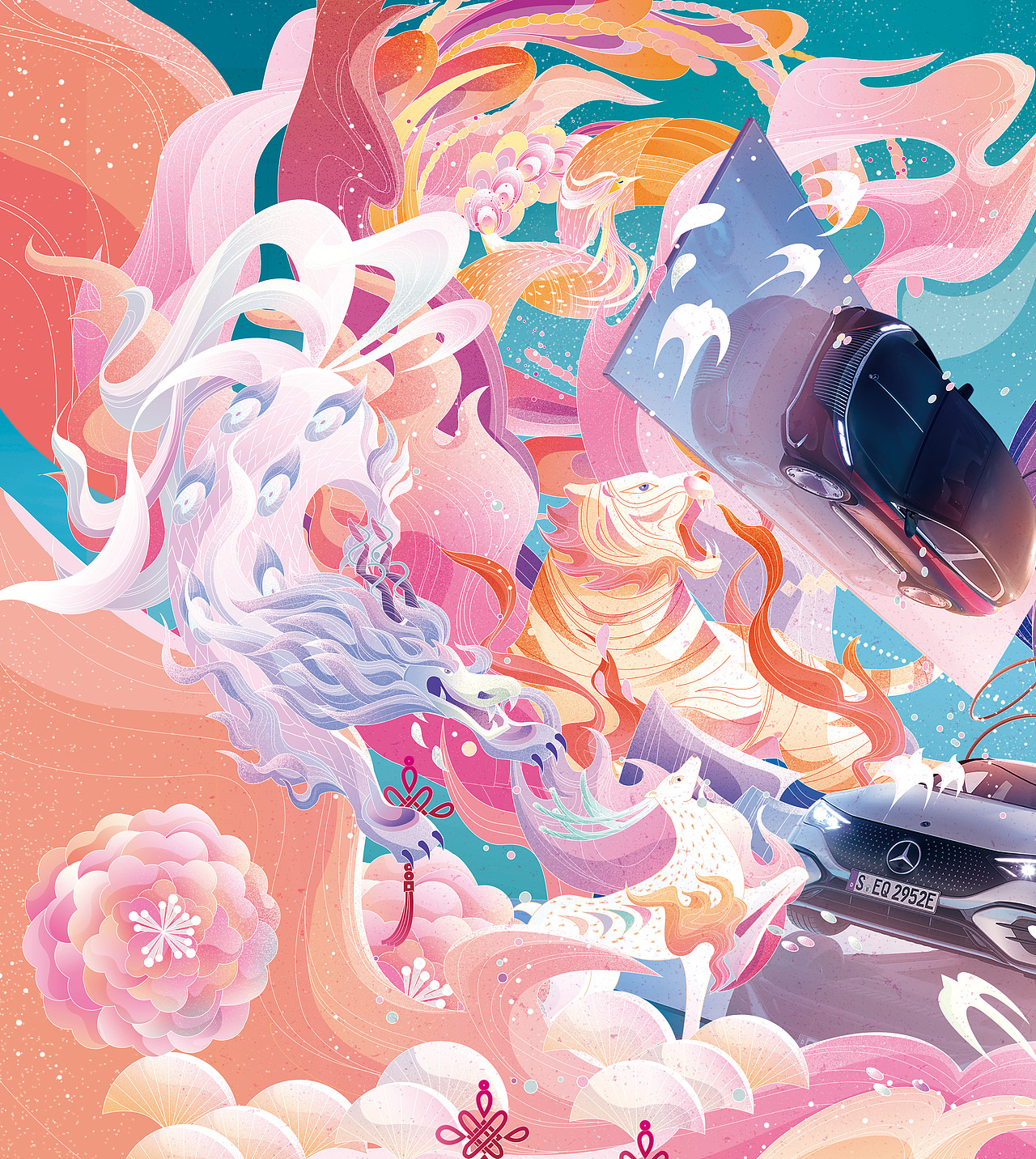 梅赛德斯－奔驰｜2021年插画合集（图ZMjg5NjAzMzAw） - 商业插画 - 站酷设计师毛赵原创素材 - 站酷ZCOOL