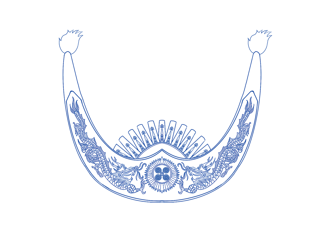 小练习--苗族银饰手绘线稿