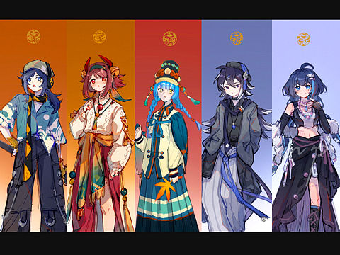 角色和服设草图