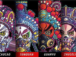 【IP插画】赛博三国系列