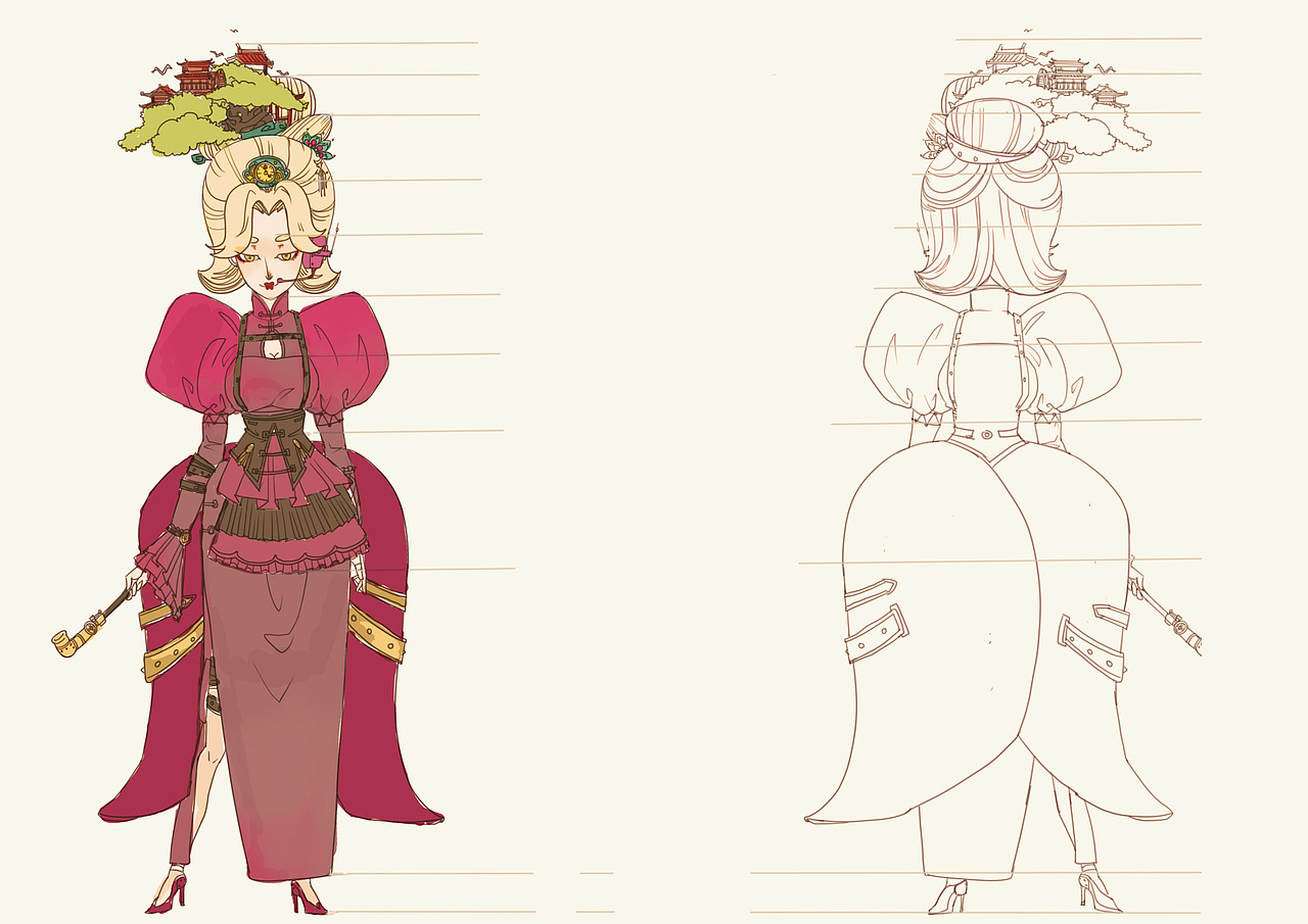 角色设计（图ZMTUzNDM1ODMy） - 创作习作 - 站酷设计师插画师先先贝原创素材 - 站酷ZCOOL