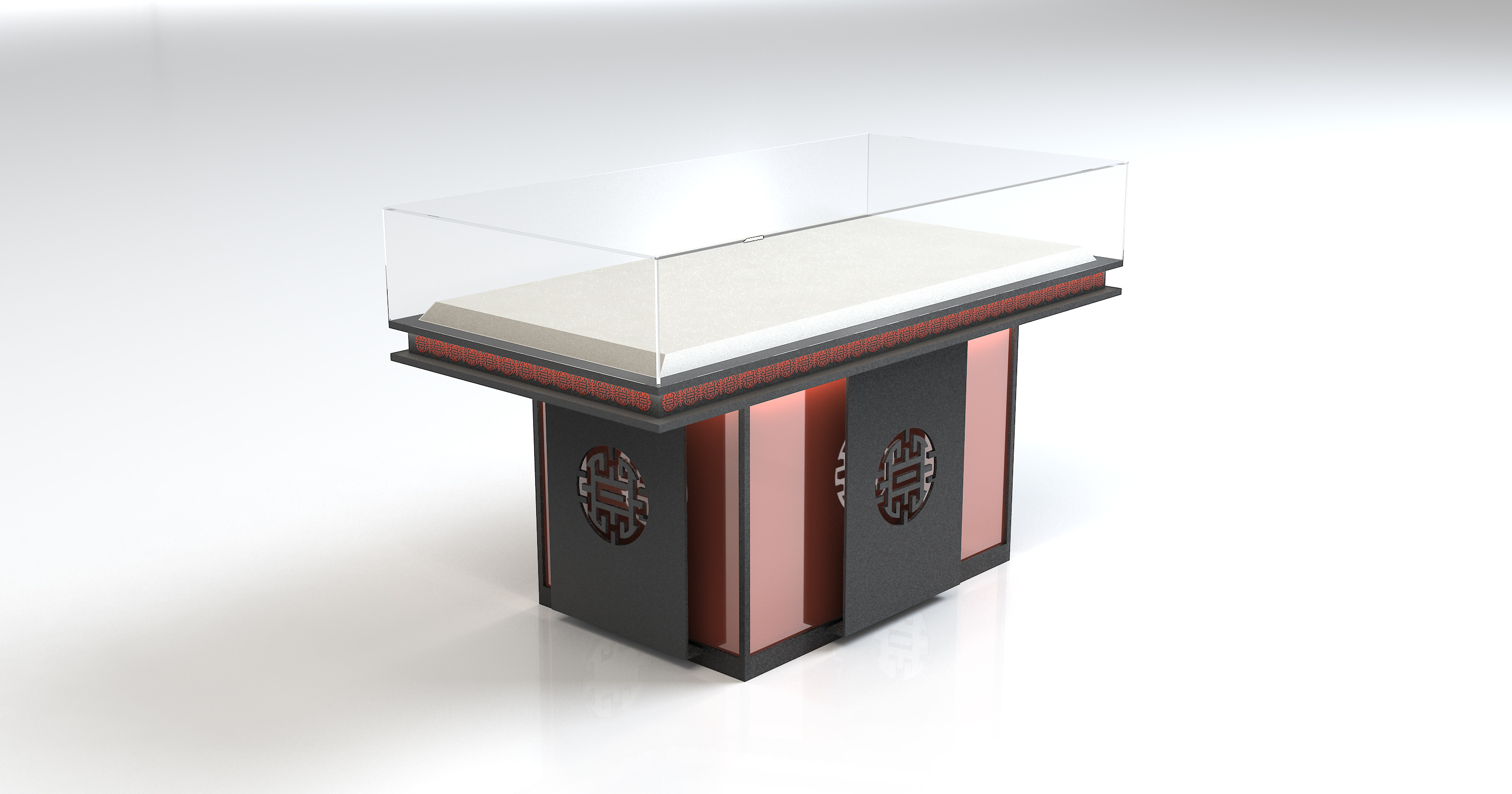 满族博物馆展柜设计(原创)