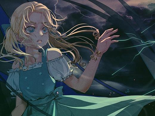 桃乐茜被风暴吹走