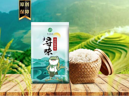 〓寻味大米卡通系列包装袋包装设计