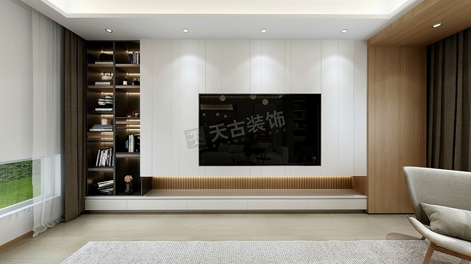 御璟湖山叠拼别墅装修,北欧风格设计,天古装饰设计师