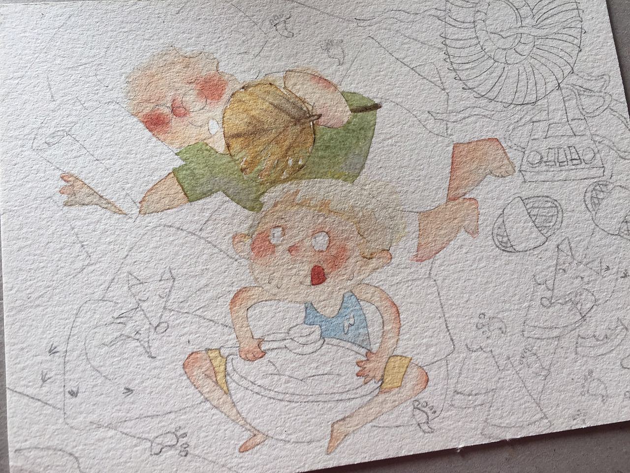 夏天的记忆就是西瓜的味道！（图ZNTE3NDExOTY=） - 儿童插画 - 站酷设计师钟小朋友原创素材 - 站酷ZCOOL