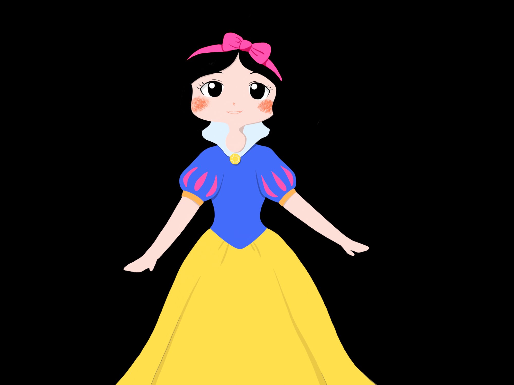 迪士尼公主之白雪公主|Illustration|Commercial illustration|画画的童画_Original作品-站酷(ZCOOL)