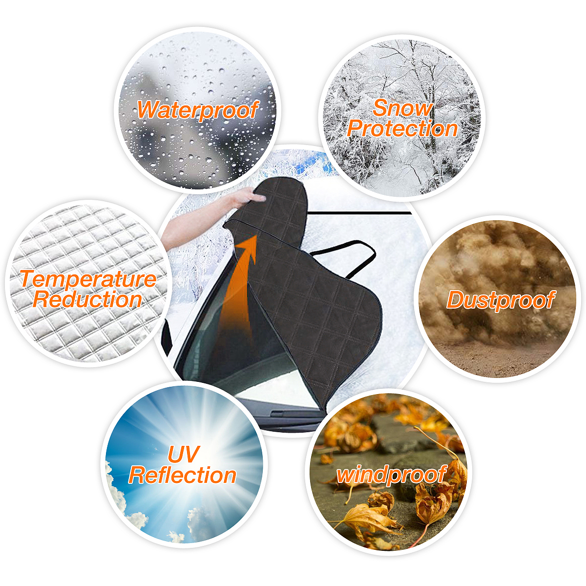 厚款门夹防雪罩