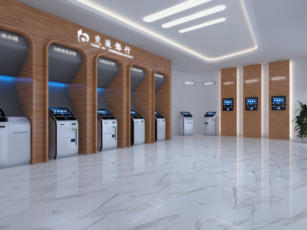 韩国IBK企业银行办公室设计装修 - 金融业 - HTM赫红建筑设计