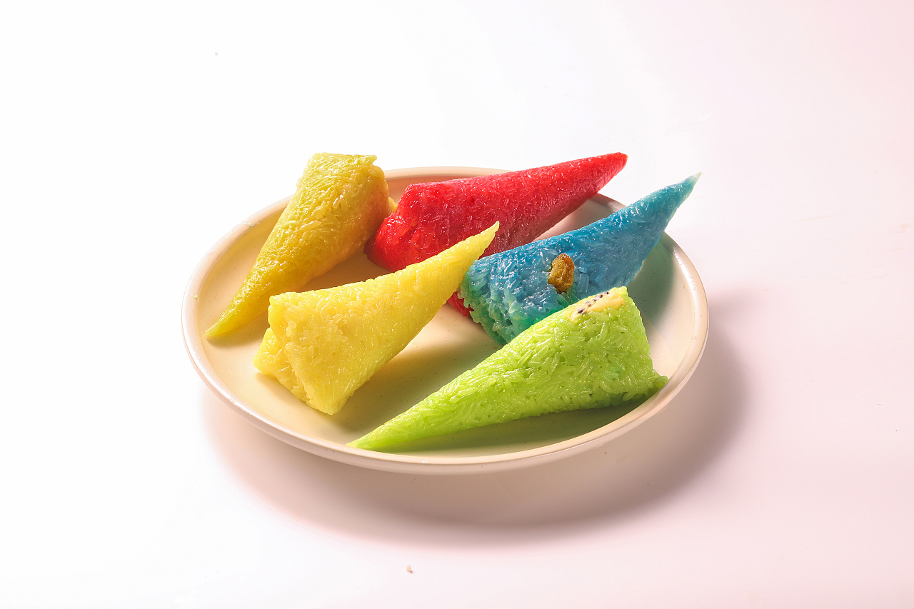 月牙婆-五彩高粽