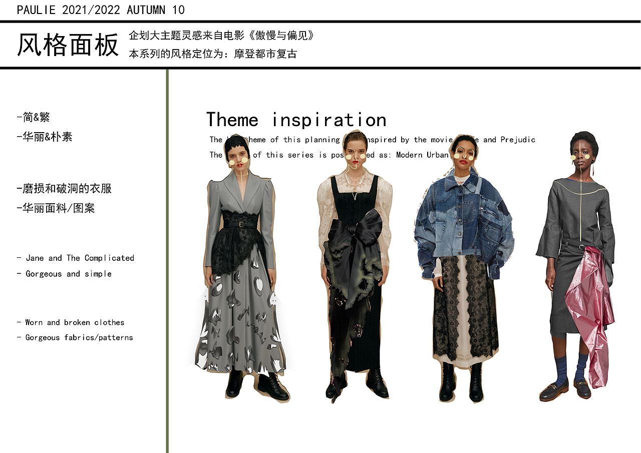 服装设计商业企划-傲慢与偏见（图ZMjYyMjUzNzc2） - 休闲/流行服饰 - 站酷设计师叫我蚊子就行原创素材 - 站酷ZCOOL