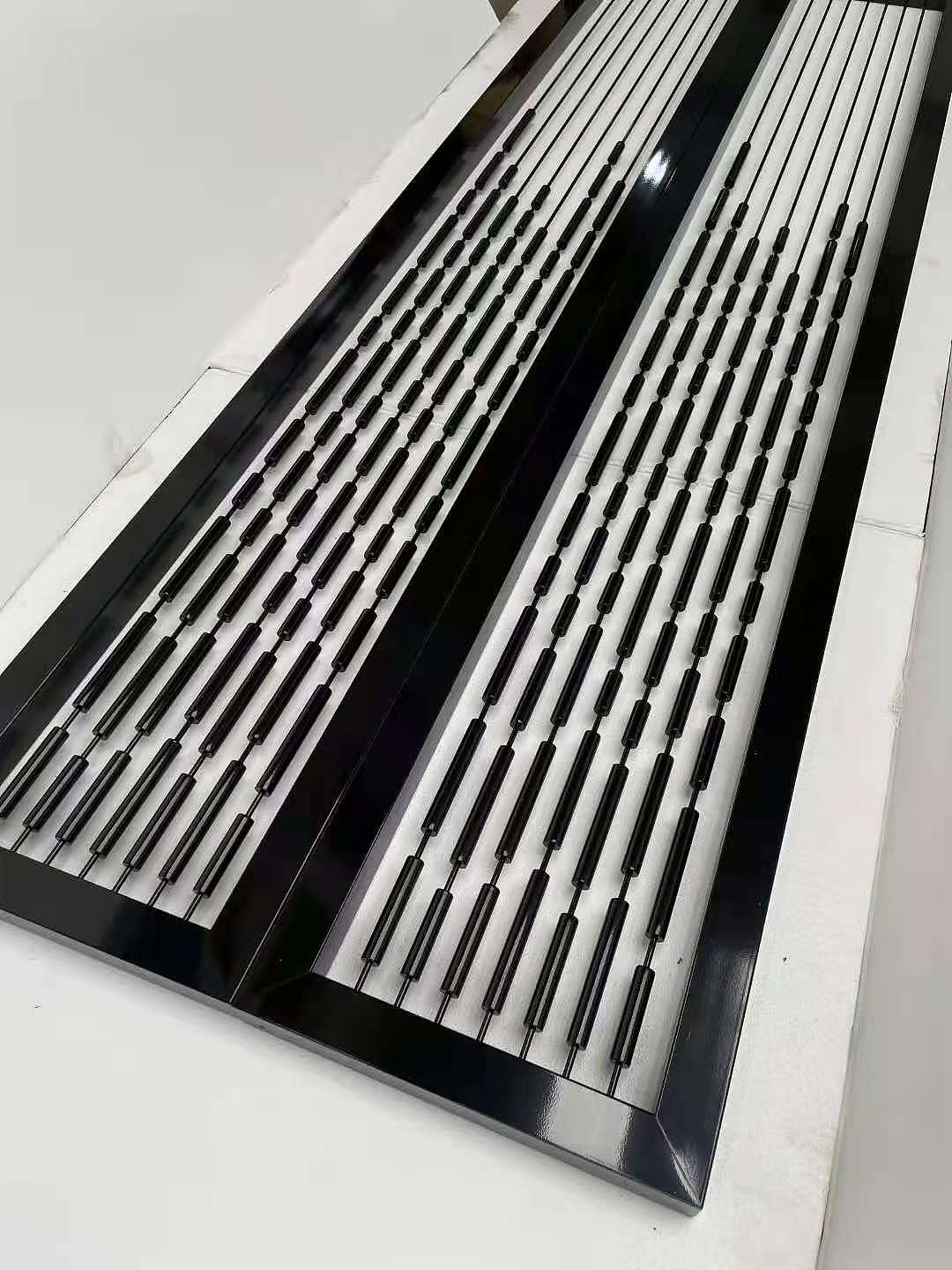 黑钛金不锈钢镶艺术玻璃客餐厅玄关屏风隔断厂家（图ZMjcyODc1MjQ0） - 家装设计 - 站酷设计师众亿金属制品原创素材 - 站酷ZCOOL