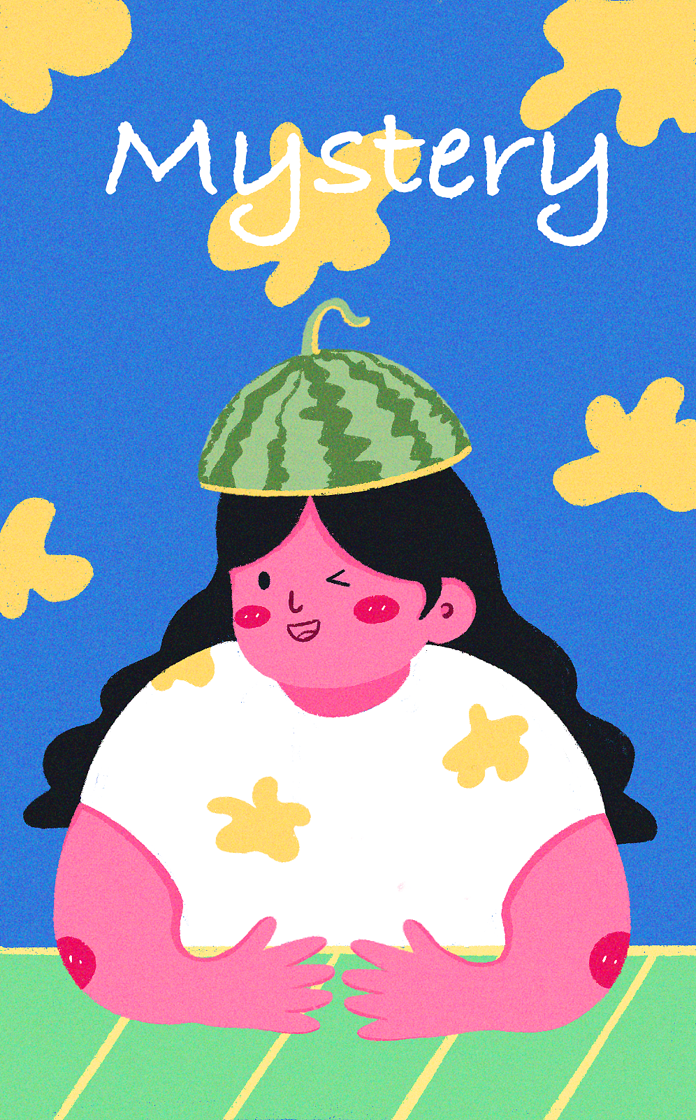 搞怪女孩的吃瓜日常（图ZMzE4NDAwOTQw） - 商业插画 - 站酷设计师阿晴儿原创素材 - 站酷ZCOOL