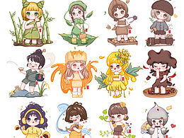 原創(chuàng)-徽州特產(chǎn)擬人插畫