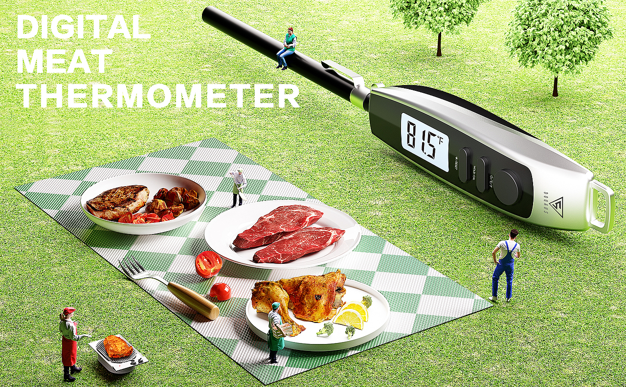 微观小人 温度计 OC渲染