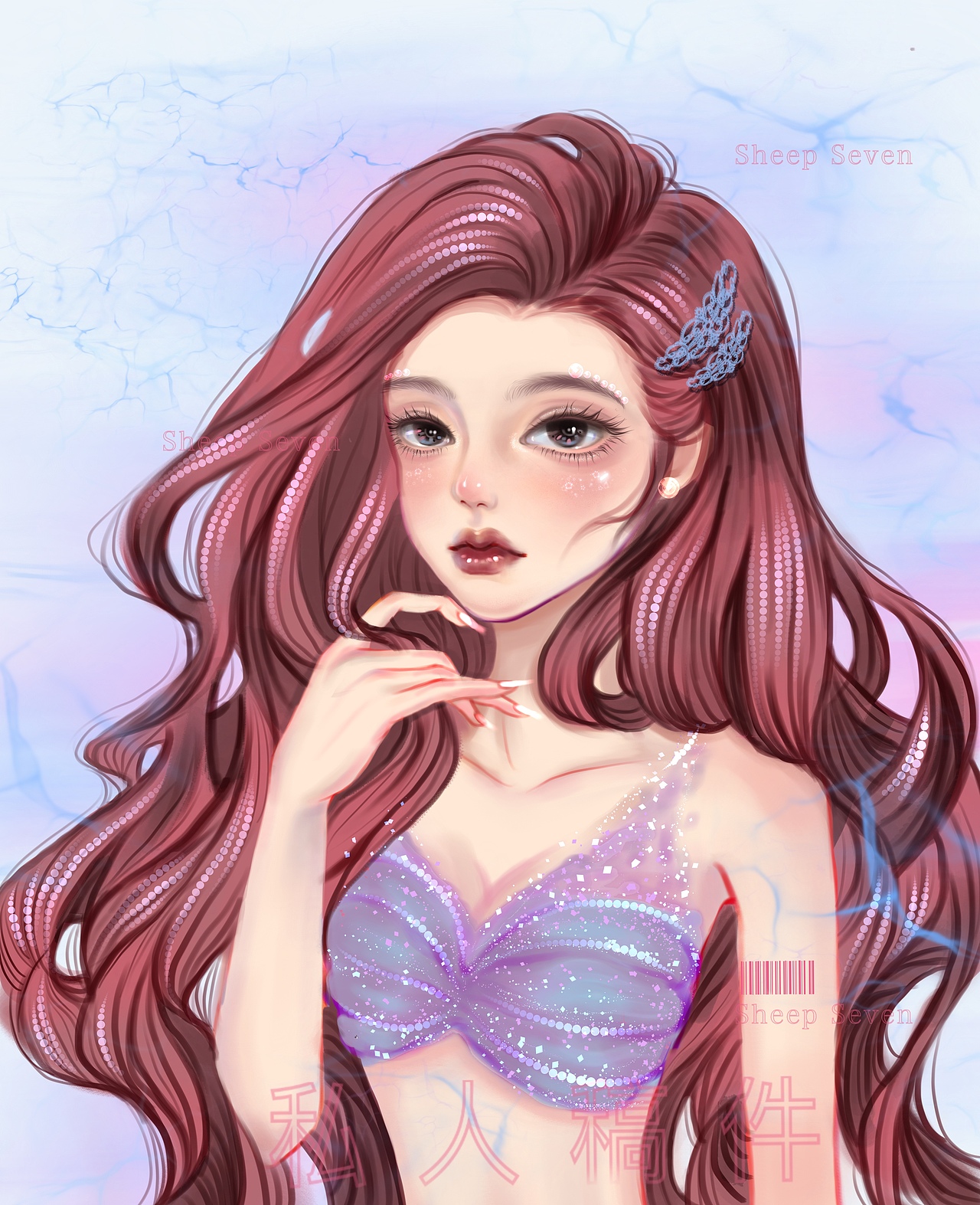 海的女儿|插画|创作习作|芒果块gogo_原创作品-站酷zcool