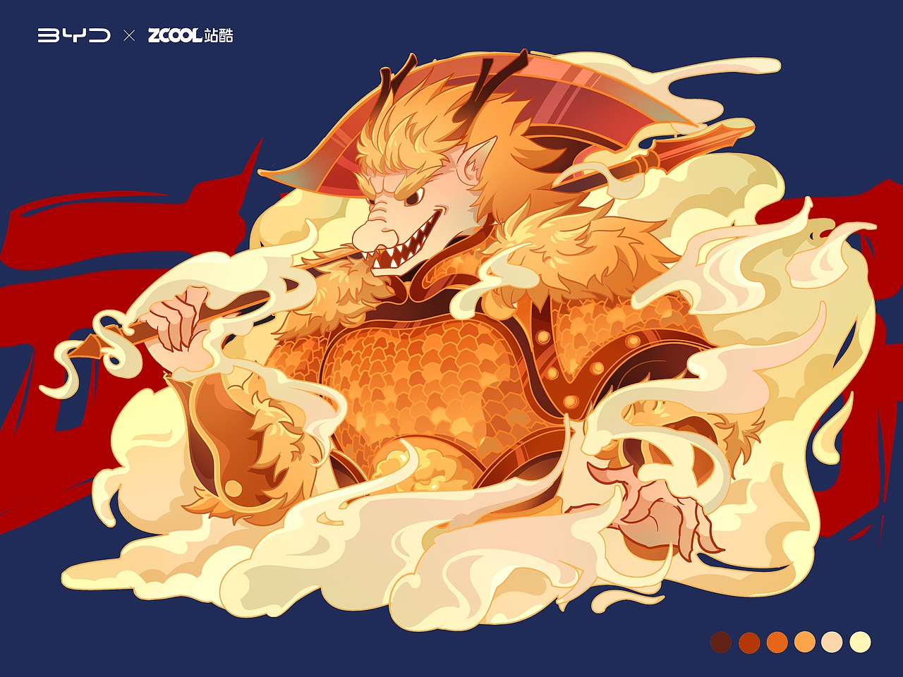 #王者之势 龙腾虎跃#武将（图ZMjg4OTc4MzA4） - 图案 - 站酷设计师鲨鱼猫猫王原创素材 - 站酷ZCOOL