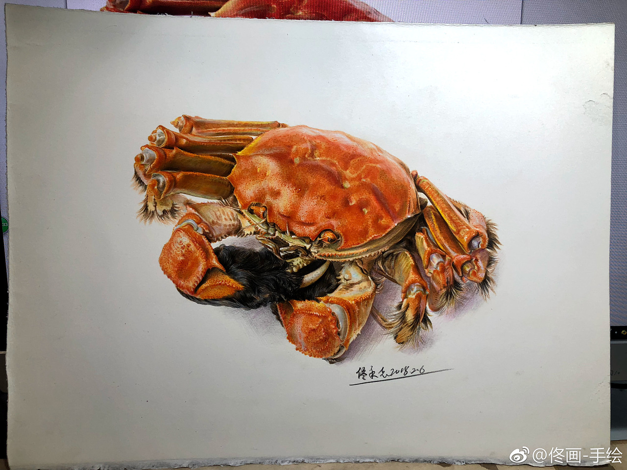 来只2K水彩螃蟹|纯艺术|绘画|王才毓 - 原创作品 - 站酷 (ZCOOL)