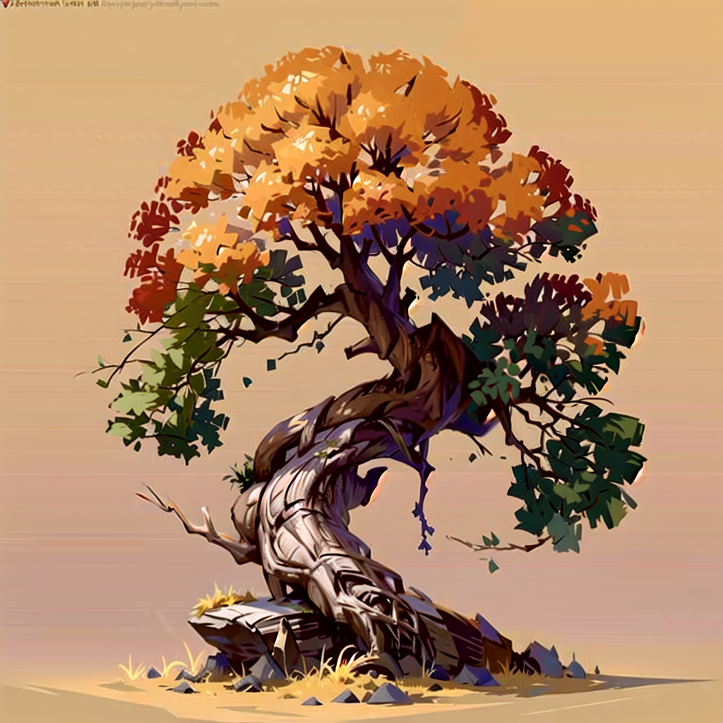 AI(SD)_风格化树木（图ZMzQ4NDk3NDQ0） - 场景 - 站酷设计师ZH_N_原创素材 - 站酷ZCOOL