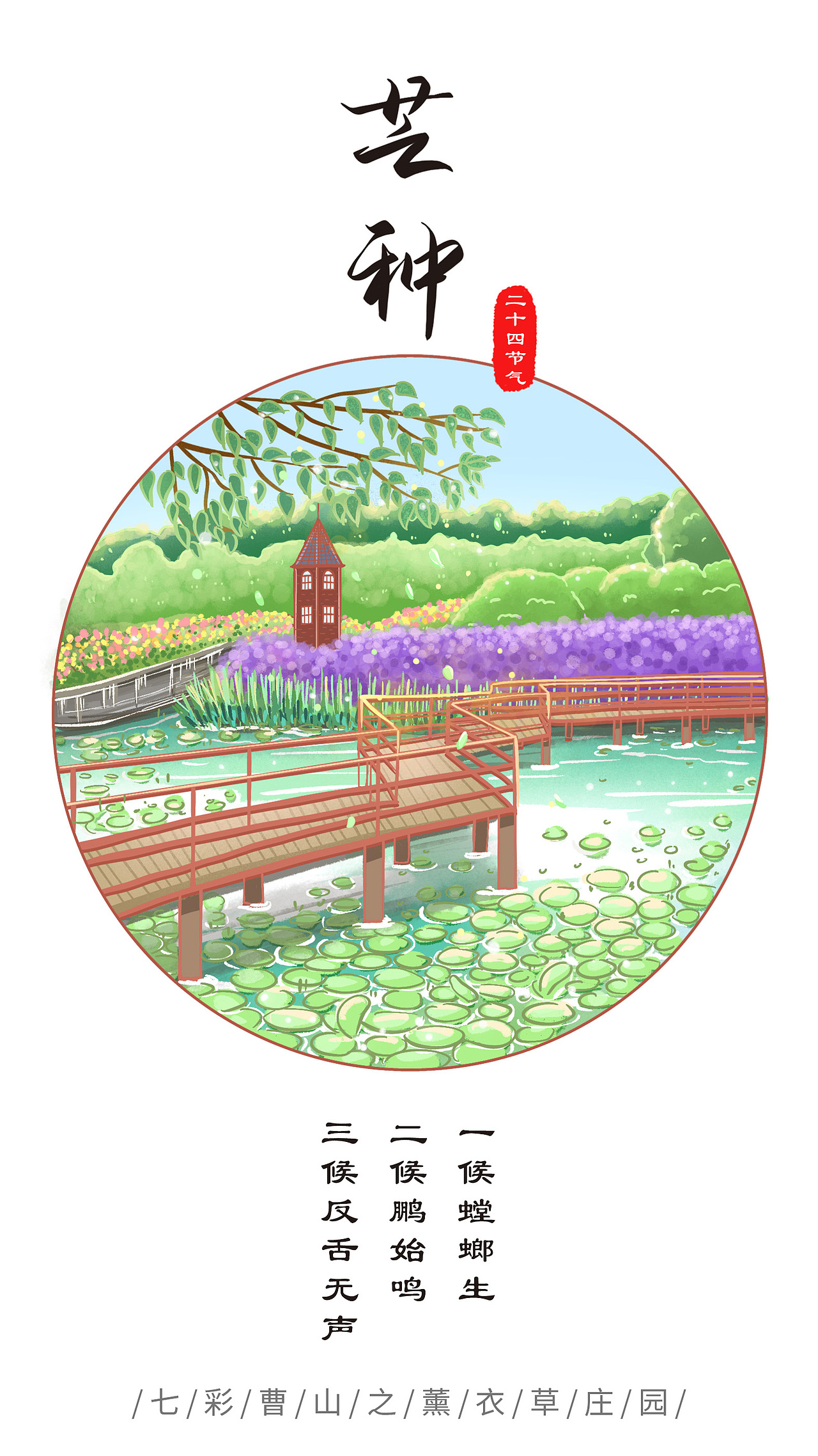 手绘旅游景点——溧阳曹山二十四节气（图ZMTgxOTA2MzI4） - 商业插画 - 站酷设计师萌萌的小姐姐原创素材 - 站酷ZCOOL