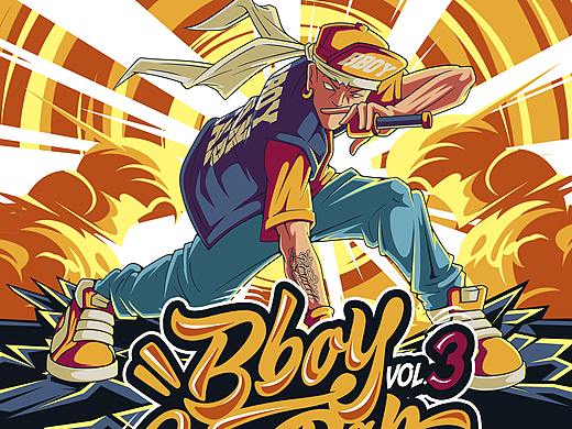 SMOKECOOL插画设计——BBOY CAN RAP