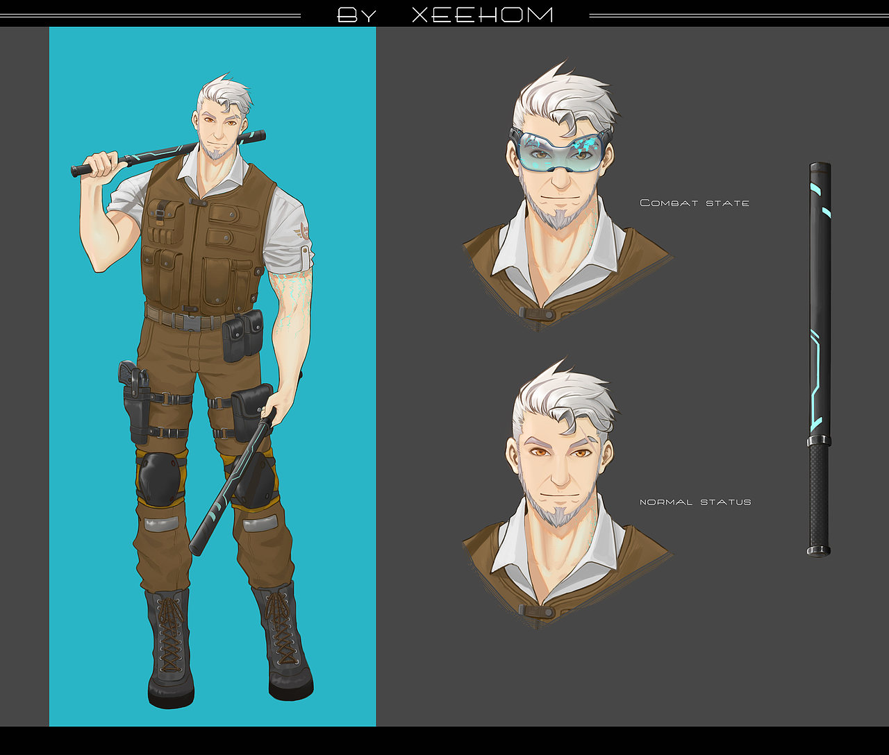 角色设定练习（图ZMjAwNDA3NDUy） - 创作习作 - 站酷设计师Desmond_Cheuk鸿原创素材 - 站酷ZCOOL