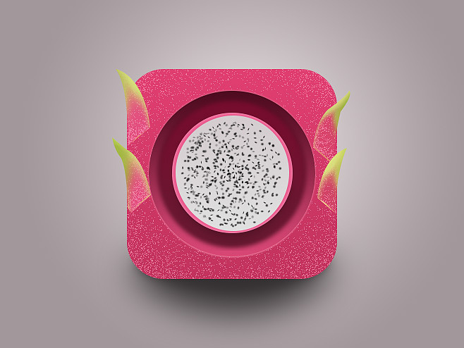 拟物icon-4（火龙果）（图ZMjI4NTAzNDc2） - Logo - 站酷设计师vvil原创素材 - 站酷ZCOOL