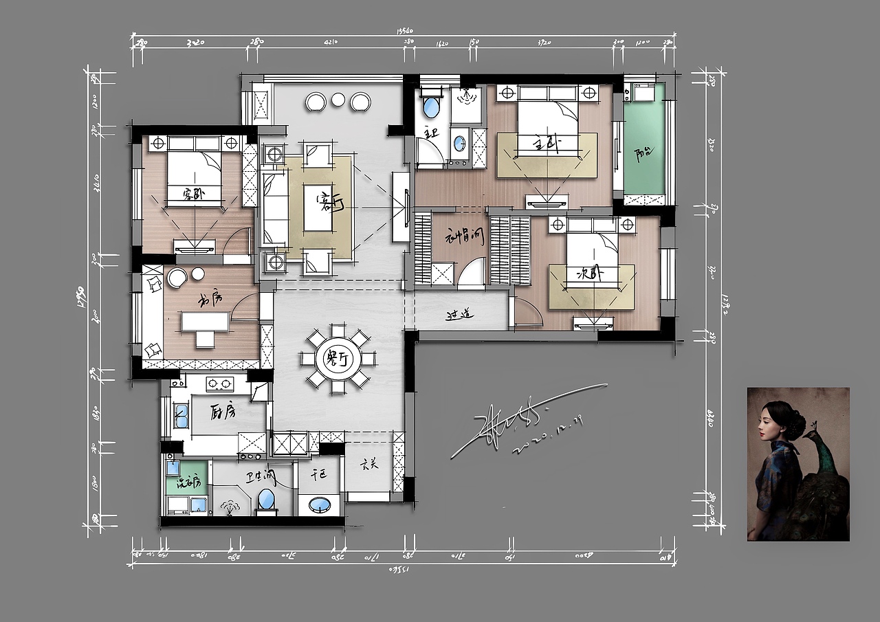 室内手绘作品欣赏（图ZMjM4MjY3NjY0） - 家装设计 - 站酷设计师纯粹手绘原创素材 - 站酷ZCOOL