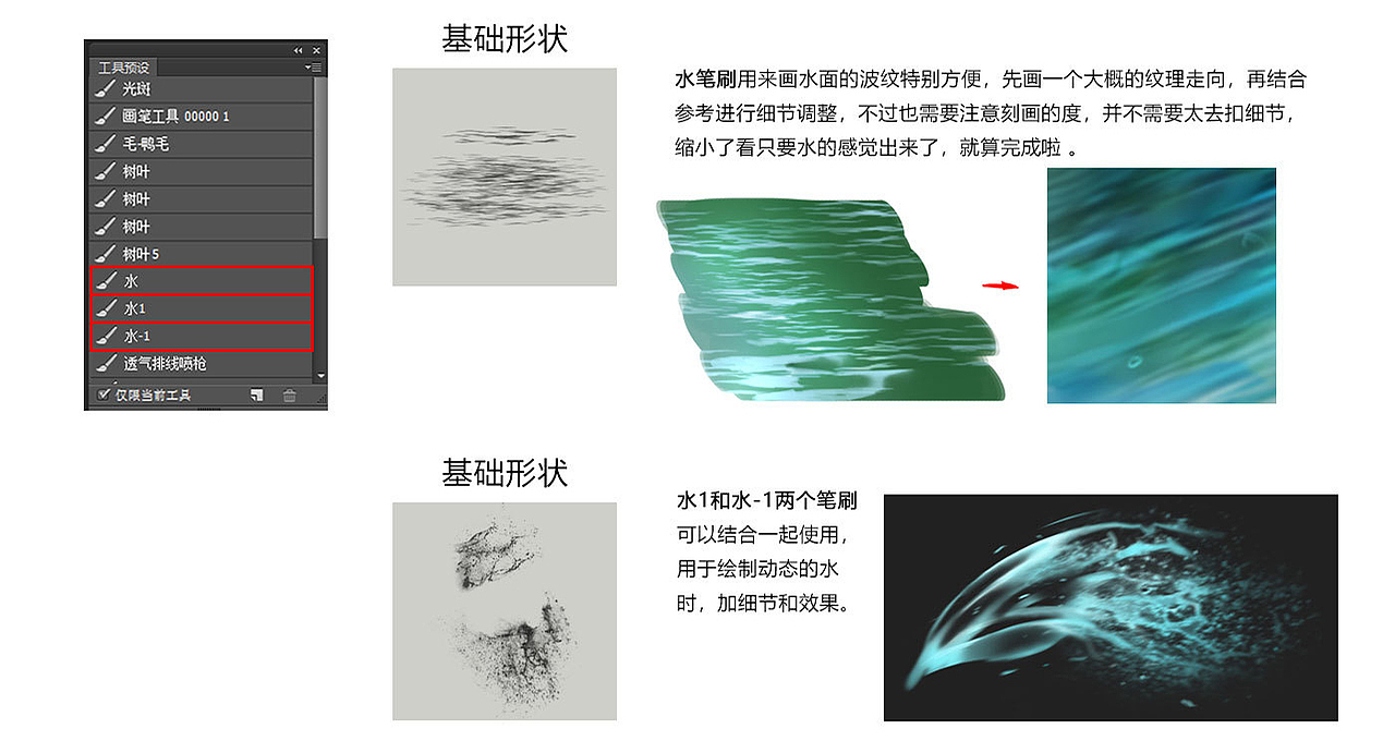 #匠人绘教程#PS常用绘画笔刷使用教程
