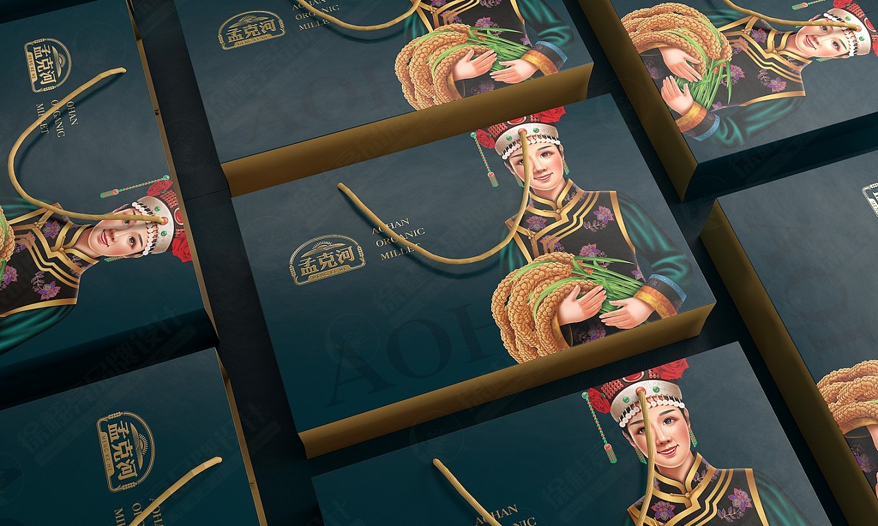 孟克河敖汉小米——徐桂亮品牌设计!