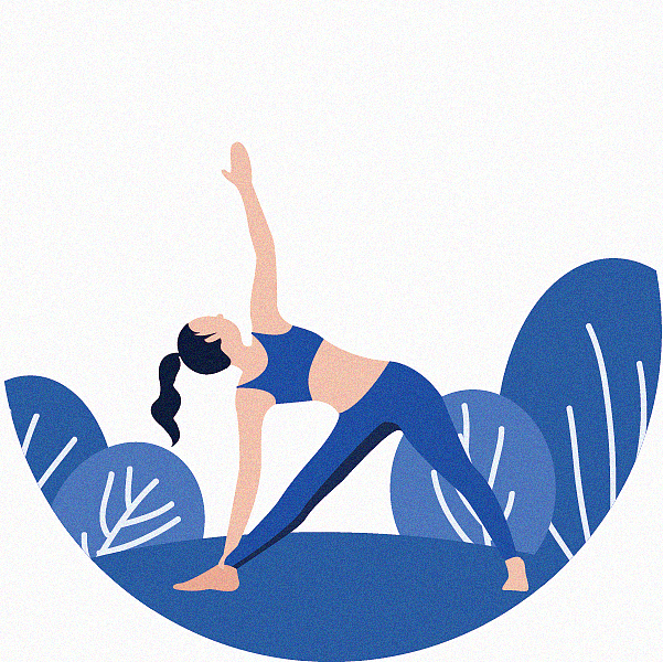 瑜伽练习小插画（图ZMTI1MTIwNDky） - 创作习作 - 站酷设计师qwervivi原创素材 - 站酷ZCOOL
