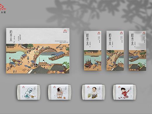 五常大米包装设计