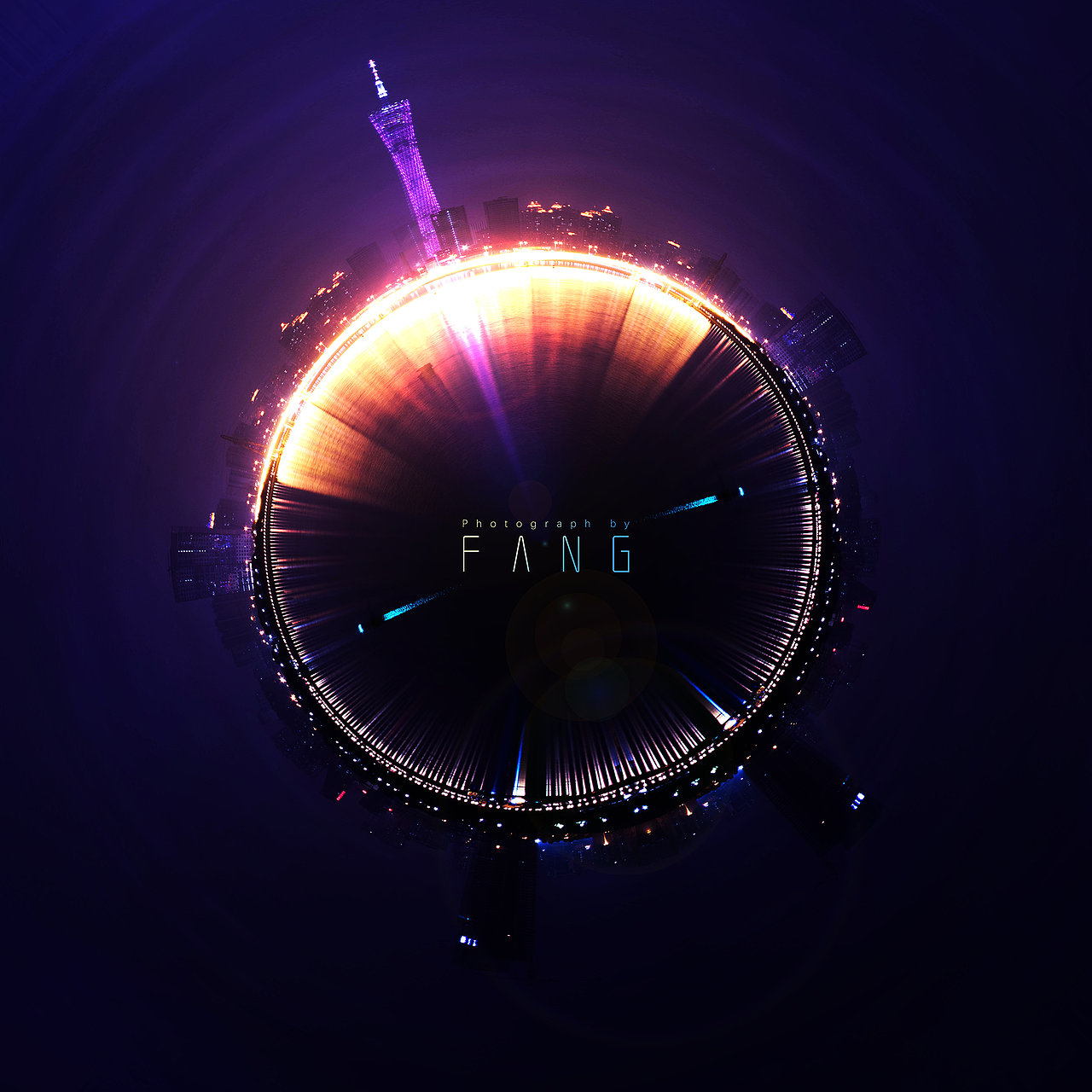 小小星球摄影小创意 【源文件】广州 夜景