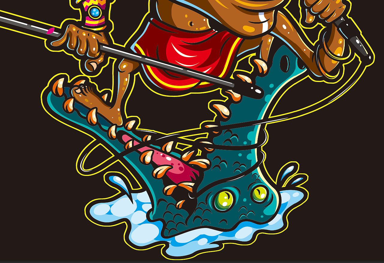 狂欢夜&K歌之王（图ZNjUzMjc4Mjg=） - 商业插画 - 站酷设计师夏边浩怔原创素材 - 站酷ZCOOL