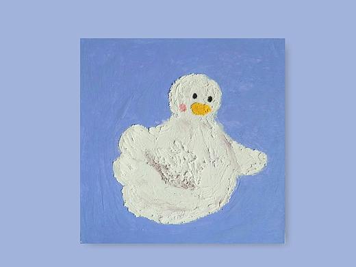 油画棒「鸭鸭3号」。