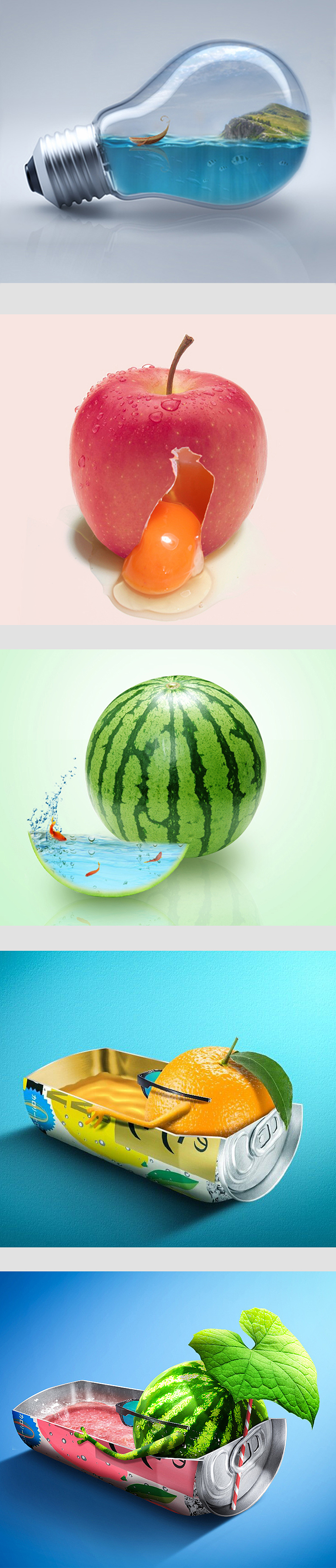 合成水果（图ZMjE5NTY4MjM2） - 图案 - 站酷设计师芋圆西柚多多多原创素材 - 站酷ZCOOL