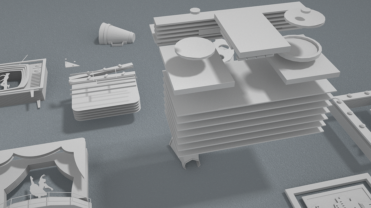 三维渲染的一些图片