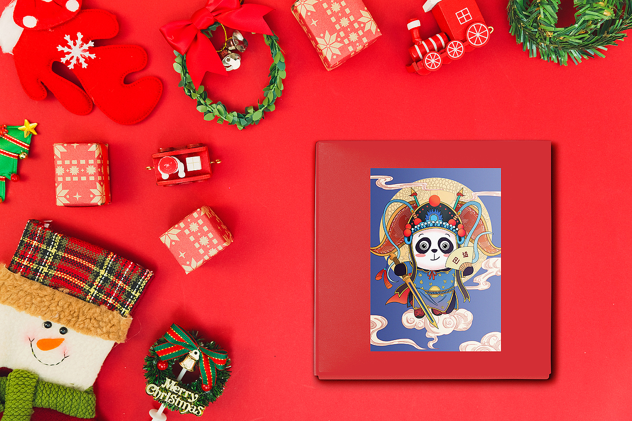 【国潮风熊猫插画】为成都旅游局画的纪念明信片。（图ZMjM5NzUyOTIw） - 商业插画 - 站酷设计师插画师叶子原创素材 - 站酷ZCOOL