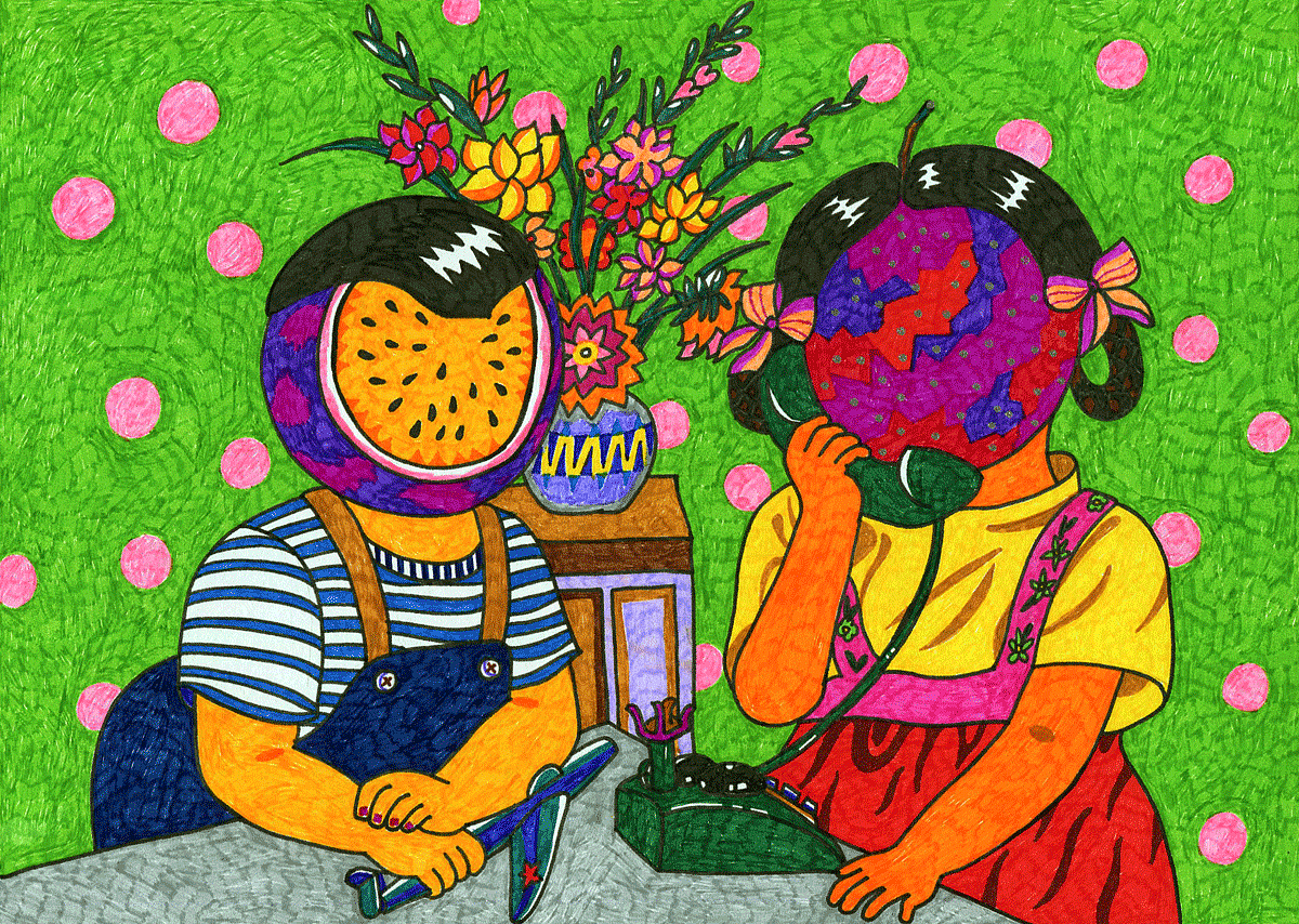 谢谢观赏,点赞再走～2原创作品插画商业插画手绘百香果插图设计